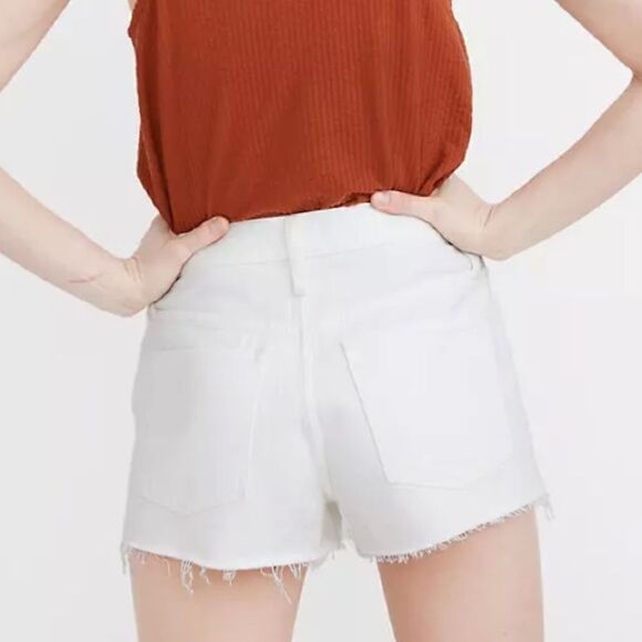 Madewell Relaxed Denim Shorts in Tile White Women’s Size 30 - Picture 3 of 14